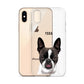 Custom Pet Portrait Clear Case for iPhone®