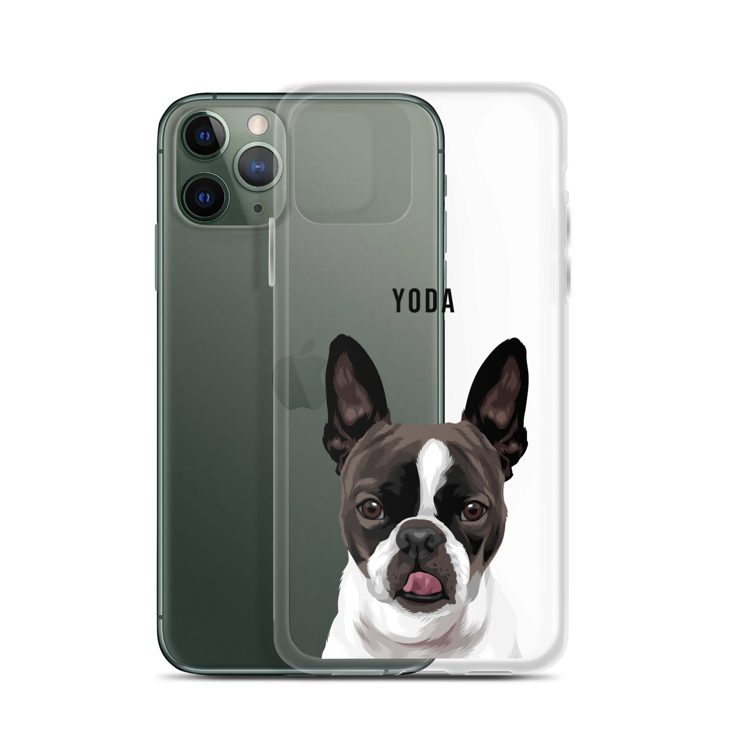 Custom Pet Portrait Clear Case for iPhone®