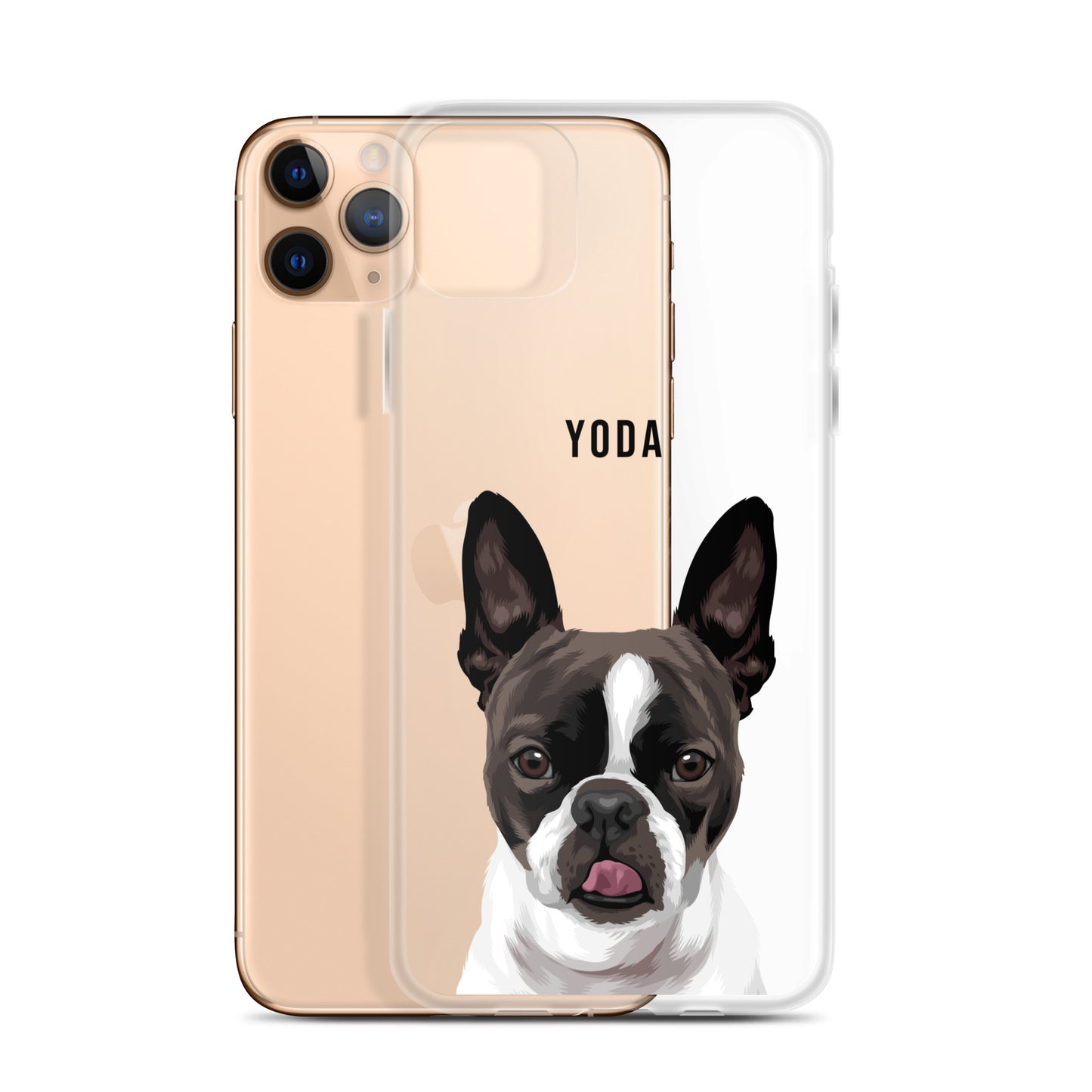 Custom Pet Portrait Clear Case for iPhone®