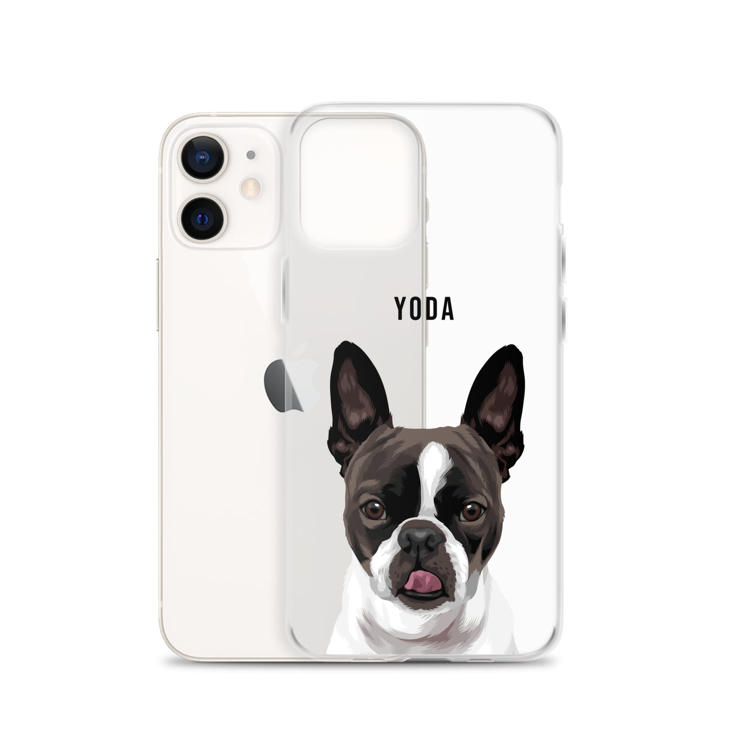 Custom Pet Portrait Clear Case for iPhone®