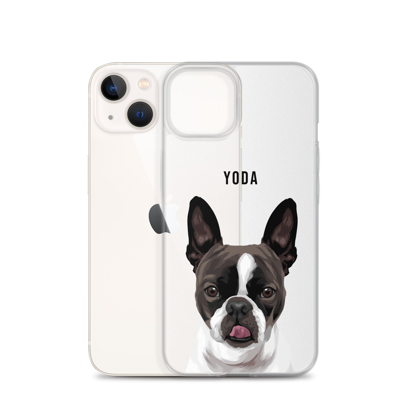 Custom Pet Portrait Clear Case for iPhone®