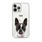 Custom Pet Portrait Clear Case for iPhone®