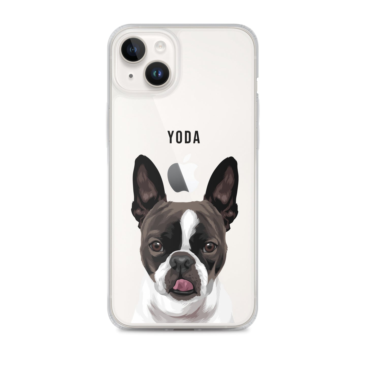 Custom Pet Portrait Clear Case for iPhone®