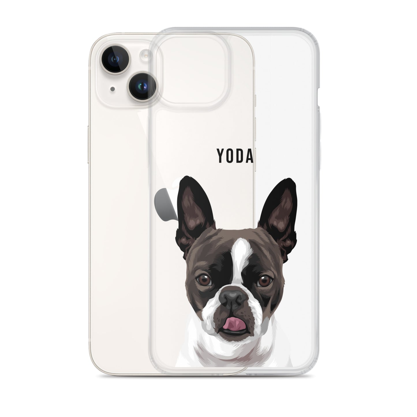 Custom Pet Portrait Clear Case for iPhone®