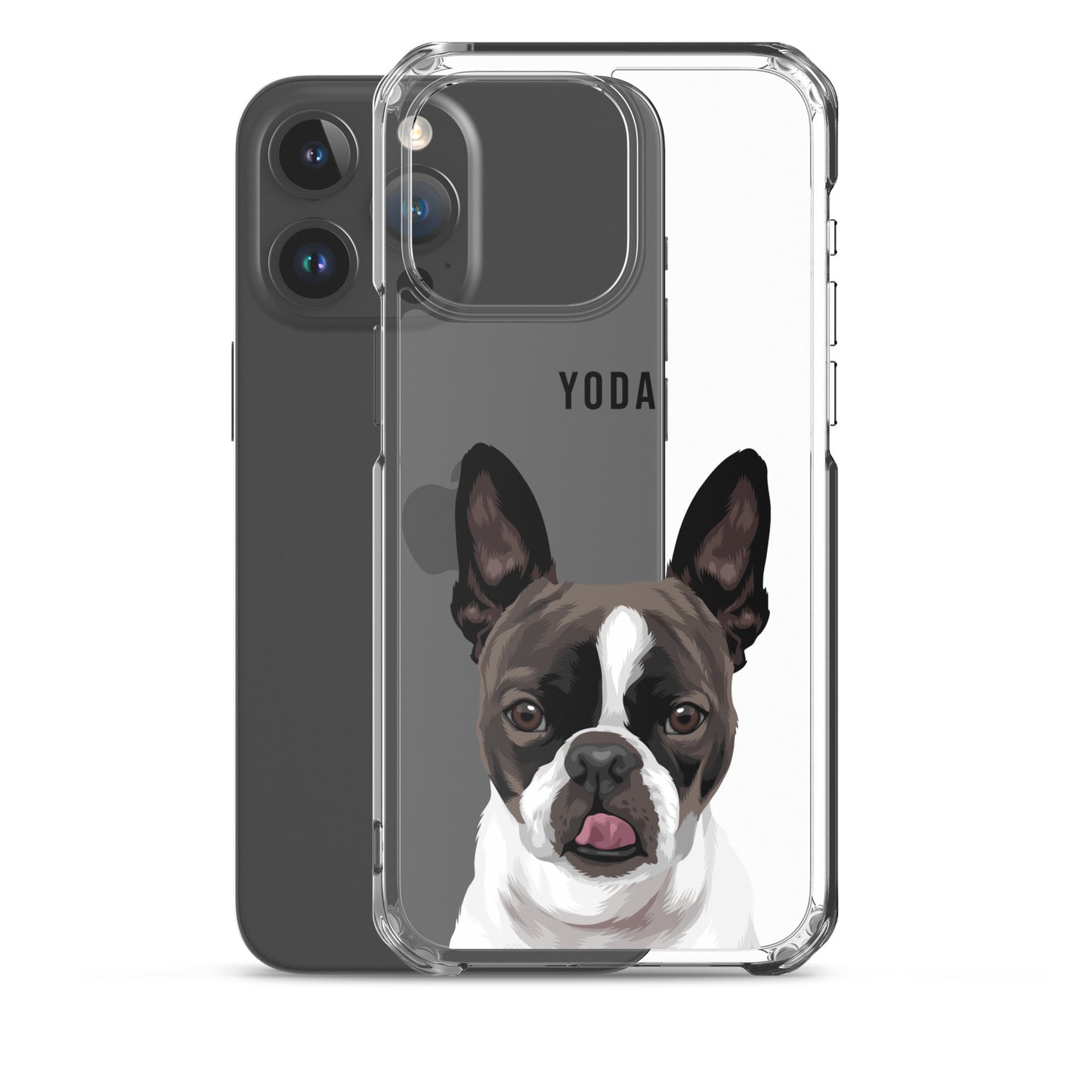 Custom Pet Portrait Clear Case for iPhone®