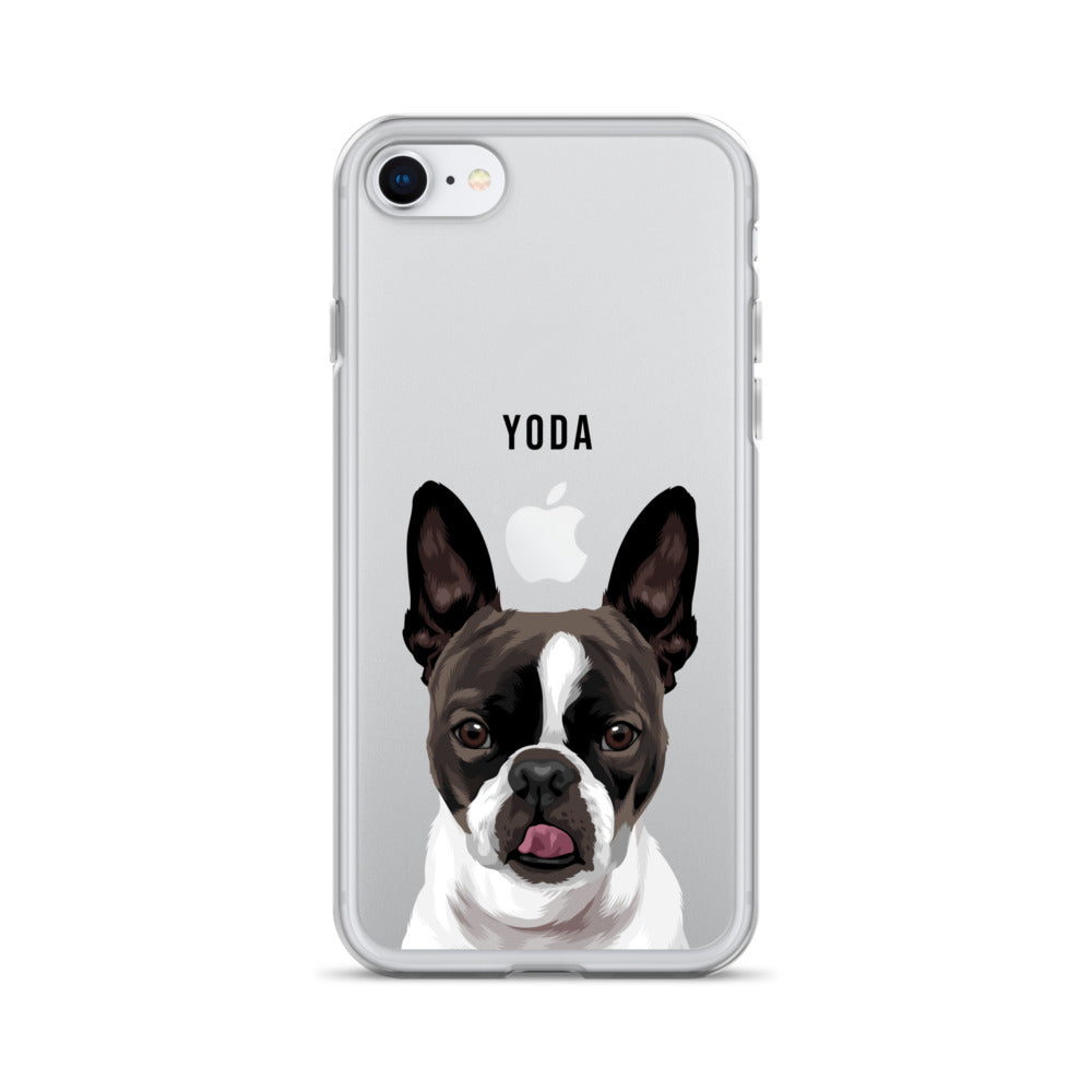 Custom Pet Portrait Clear Case for iPhone®