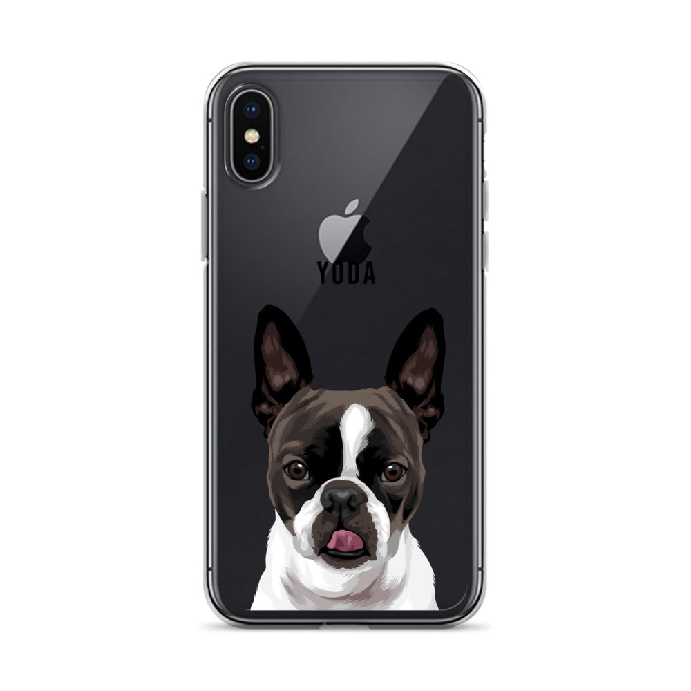 Custom Pet Portrait Clear Case for iPhone®