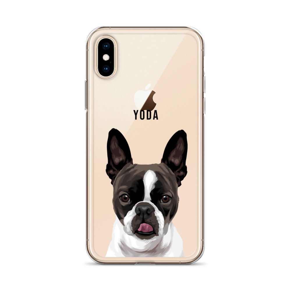 Custom Pet Portrait Clear Case for iPhone®