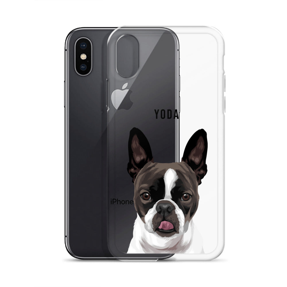 Custom Pet Portrait Clear Case for iPhone®