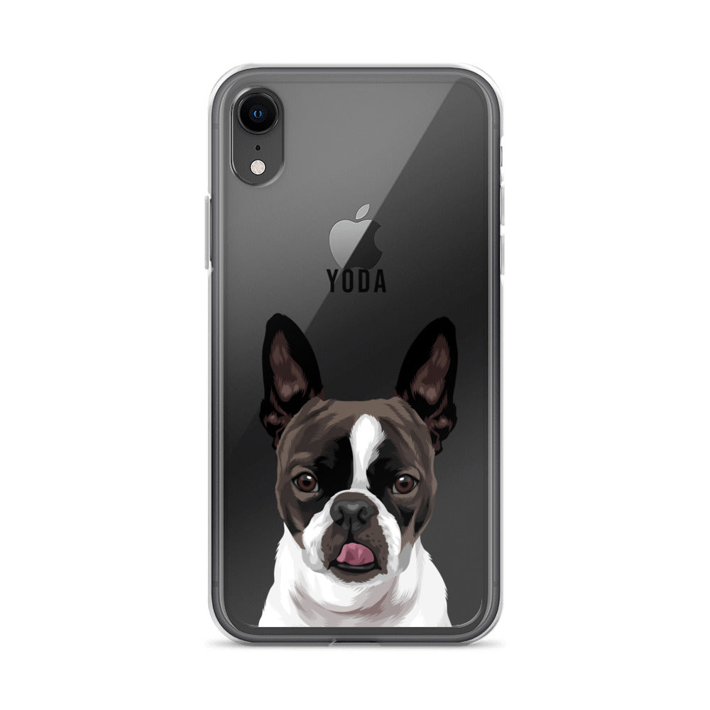 Custom Pet Portrait Clear Case for iPhone®