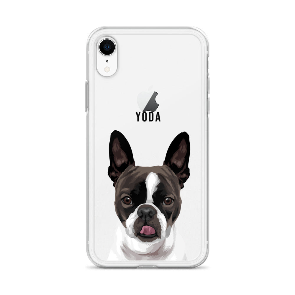 Custom Pet Portrait Clear Case for iPhone®