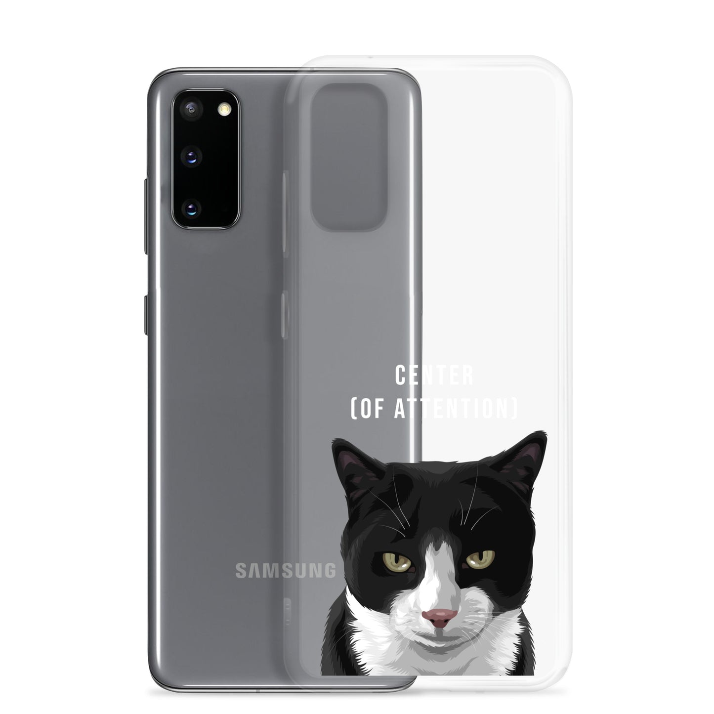 Custom Pet Portrait Clear Case for Samsung®