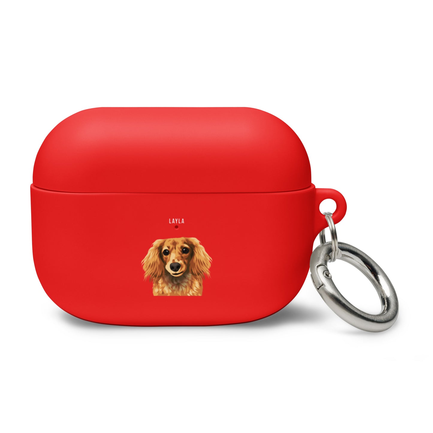 Custom Pet Portrait Rubber Case for AirPods®